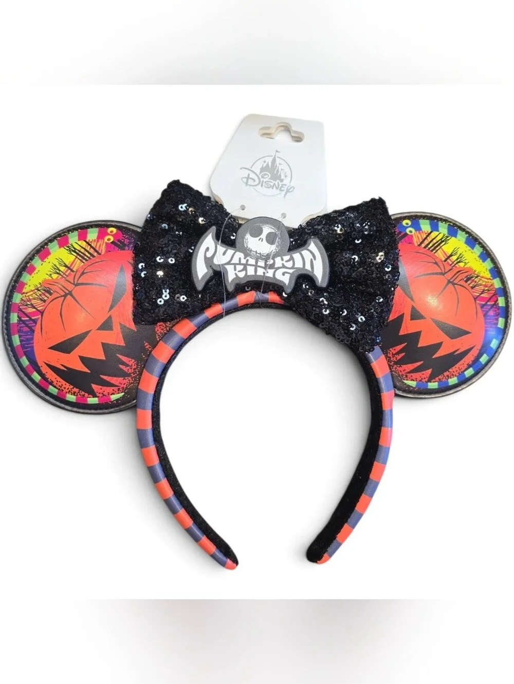 NWT, Disney, Nightmare Before Christmas, Pumpkin King Mickey Mouse Ears